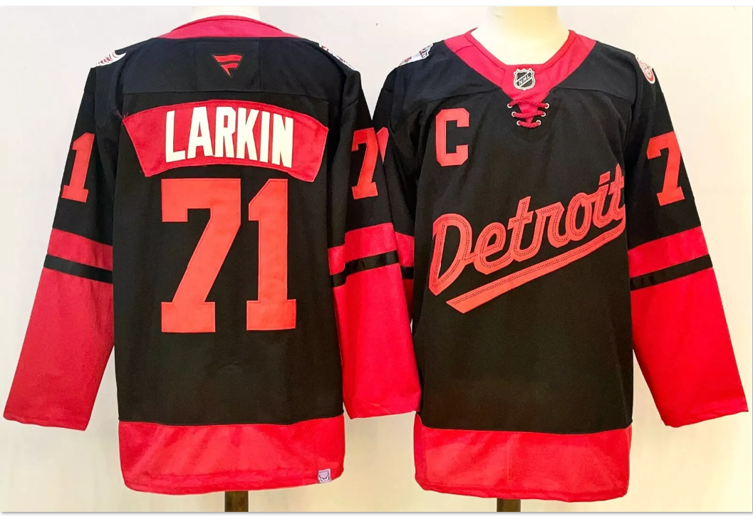 Dylan Larkin Jersey #71 Detroit Red Wings 2025 Stadium Series Stitched