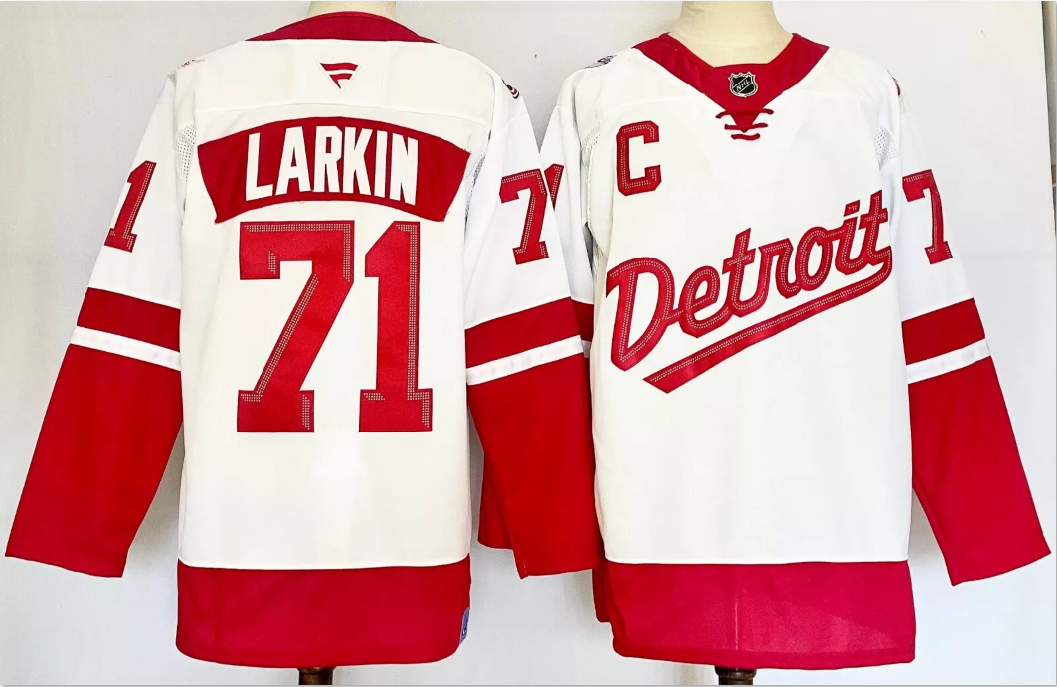 Dylan Larkin Jersey #71 Detroit Red Wings 2025 Stadium Series Stitched