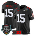 Dylan Raiola Jersey #15 Nebraska Cornhuskers 2025 Las Vegas Bowl Stitched