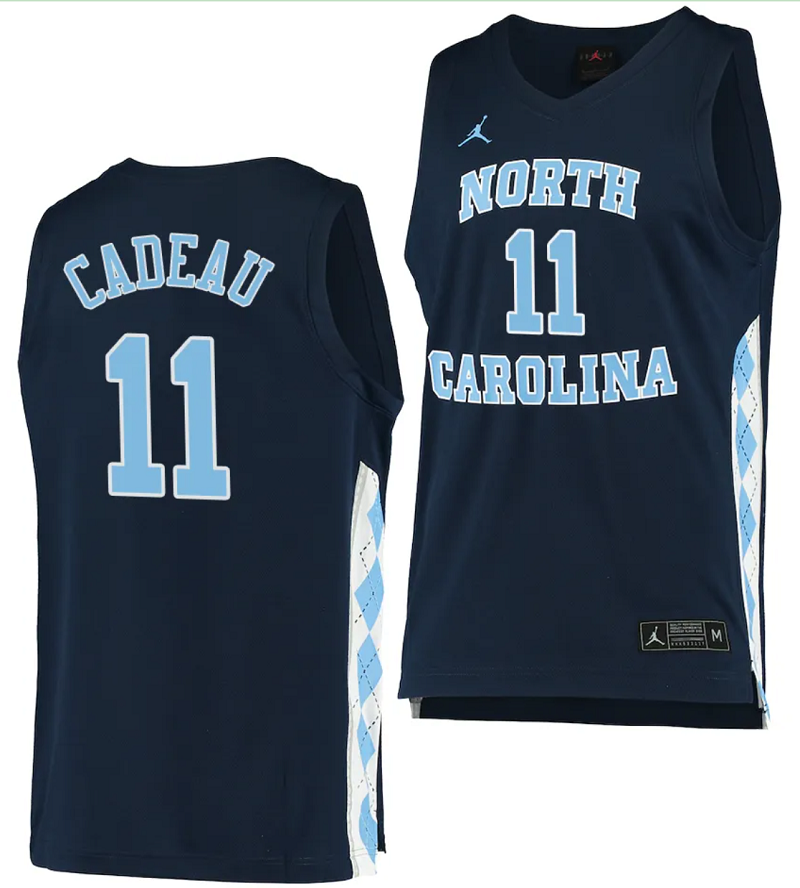 Elliot Cadeau Jersey #11 North Carolina Tar Heels College Basketball