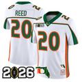 Ed Reed Jersey #20 Miami Hurricanes Throwback 2026 CFP Final Florida Stitched