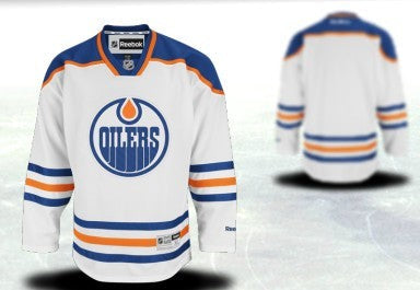 Edmonton Oilers Customized White Thrid Jersey Stitched