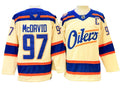 Edmonton Oilers #97 Connor McDavid Light Beige Alternate Jersey