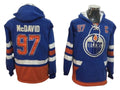 Edmonton Oilers #97 Connor McDavid One Front Pocket Pullover Hoodie Blue