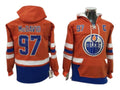 Edmonton Oilers #97 Connor McDavid One Front Pocket Pullover Hoodie Orange
