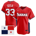Edmundo Sosa Jersey #33 Team Panama 2026 World Baseball Classic Stitched