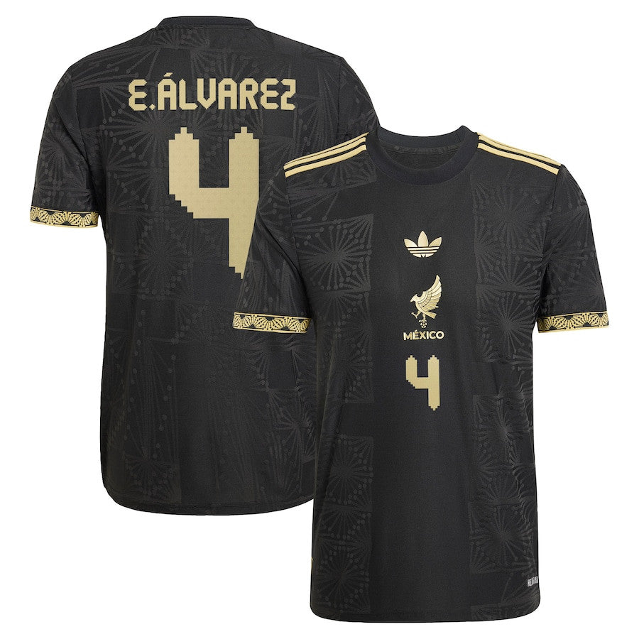 Edson elvarez 4 Mexico National Team 2025 Third Men Jersey – Black