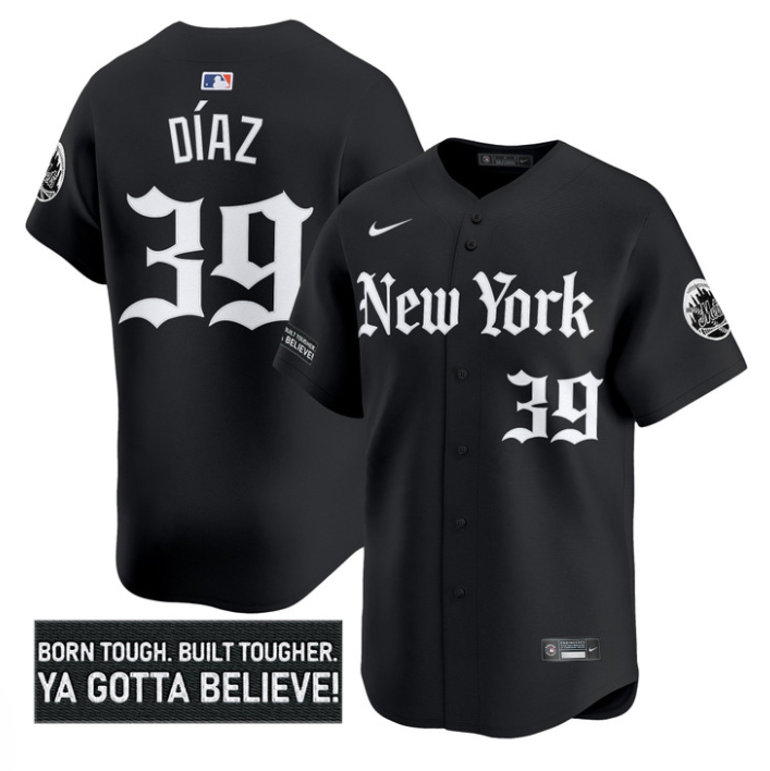 Edwin Díaz Jersey #39 New York Mets Gothic Borough Edition Stitched