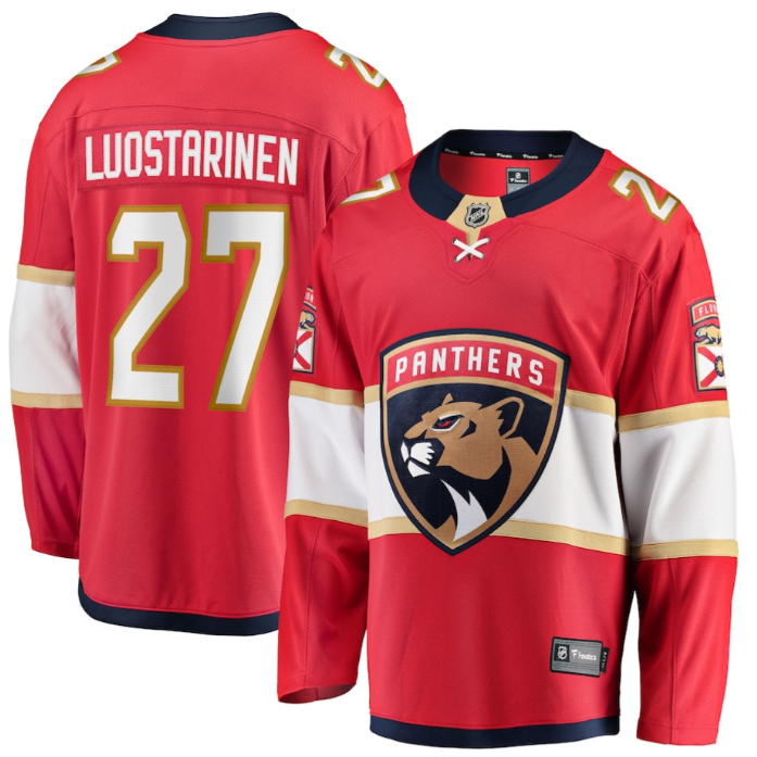 Eetu Luostarinen 27 Florida Panthers 2025 Breakaway Player Men Jersey