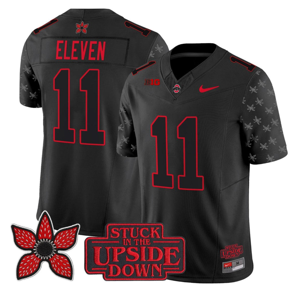 Eleven Jersey #11 Ohio State Buckeyes Stranger Things Edition Limited Stitched