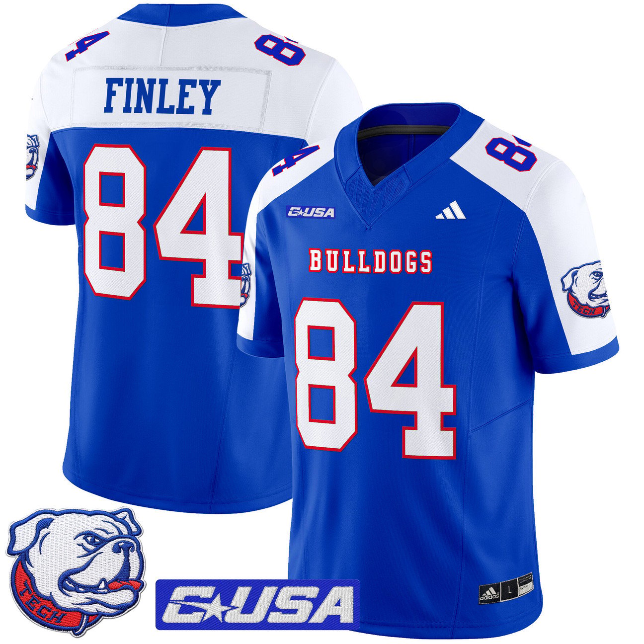 Eli Finley Jersey #84 Louisiana Tech Bulldogs 2025 Limited Stitched