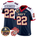 Eli Heidenreich Jersey #22 Navy Midshipmen USMC 250th Patch Stitched