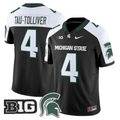 Elijah Tau-Tolliver Jersey #4 Michigan State Spartans 2025 Stitched Black Alter