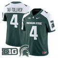 Elijah Tau-Tolliver Jersey #4 Michigan State Spartans 2025 Stitched Green Alter