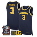 Elliot Cadeau Jersey #3 Michigan Wolverines 2026 Final Four Stitched Navy