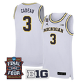 Elliot Cadeau Jersey #3 Michigan Wolverines 2026 Final Four Stitched White