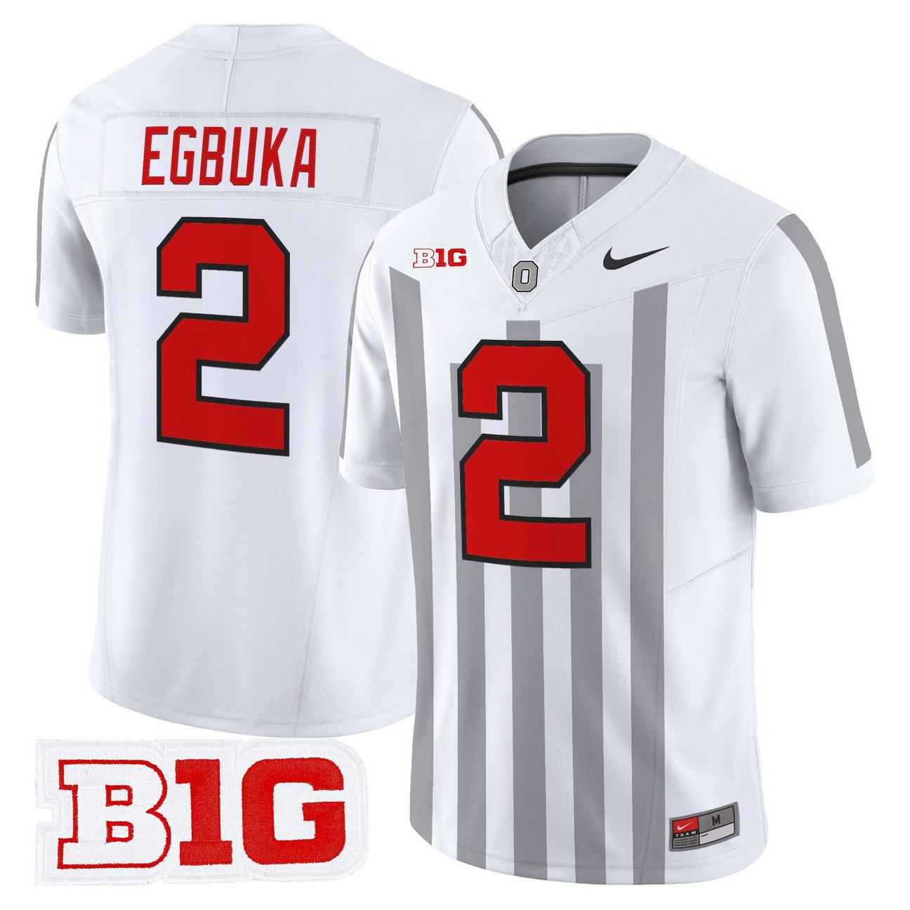 Emeka Egbuka Jersey #2 Ohio State Buckeyes Throwback Vapor Stitched