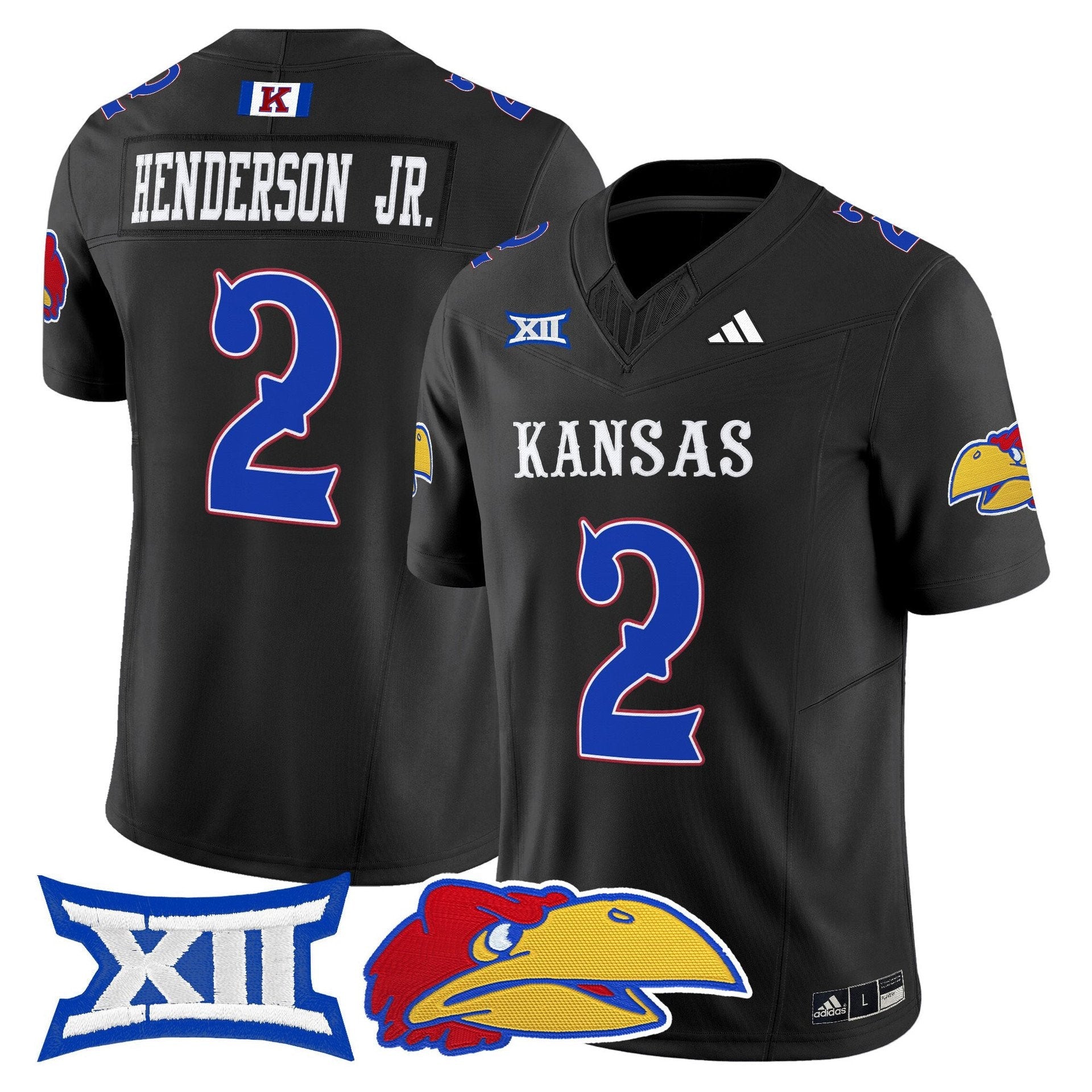 Emmanuel Henderson Jr Jersey #2 Kansas Jayhawks 2025 Limited Stitched