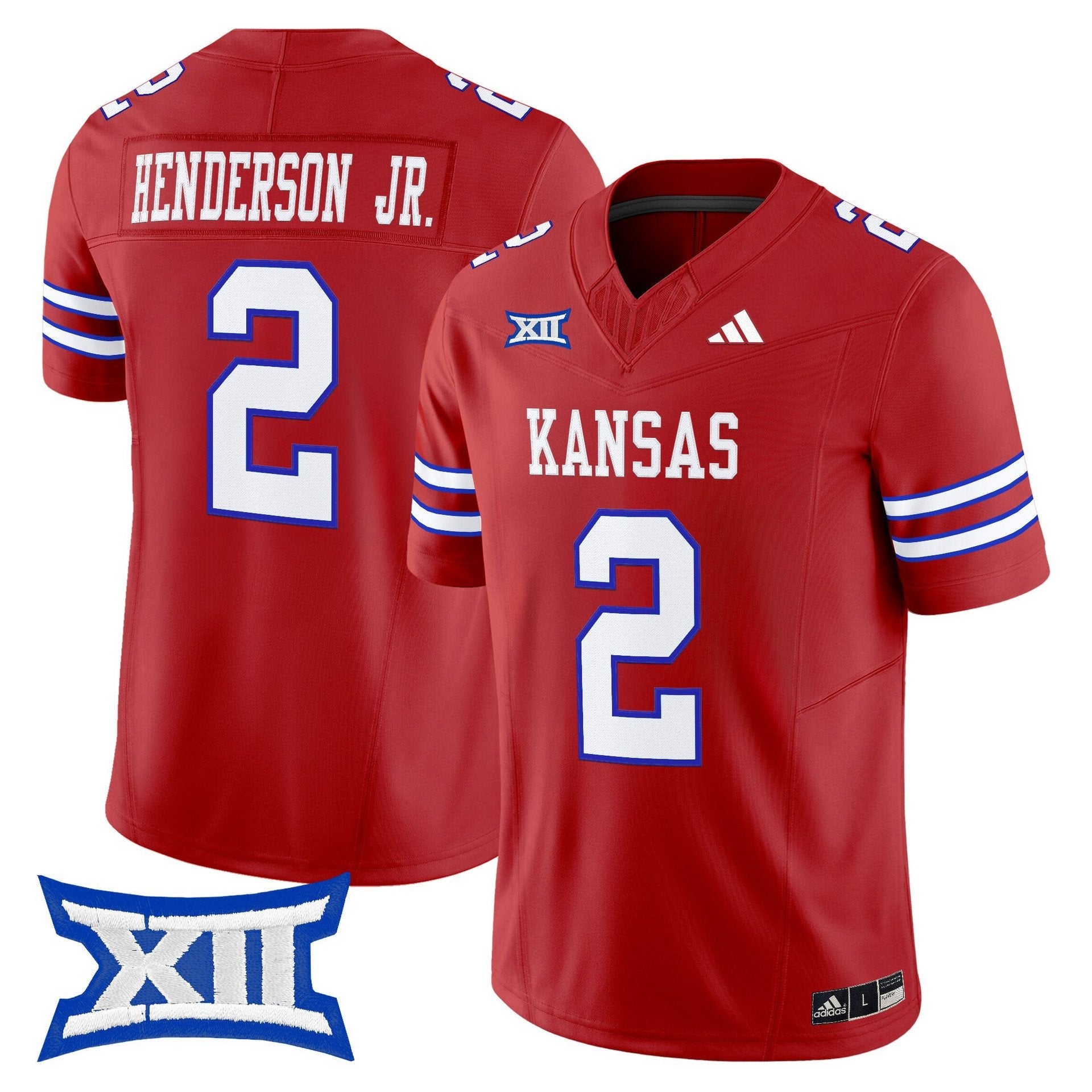 Emmanuel Henderson Jr Jersey #2 Kansas Jayhawks 2025 Limited Stitched