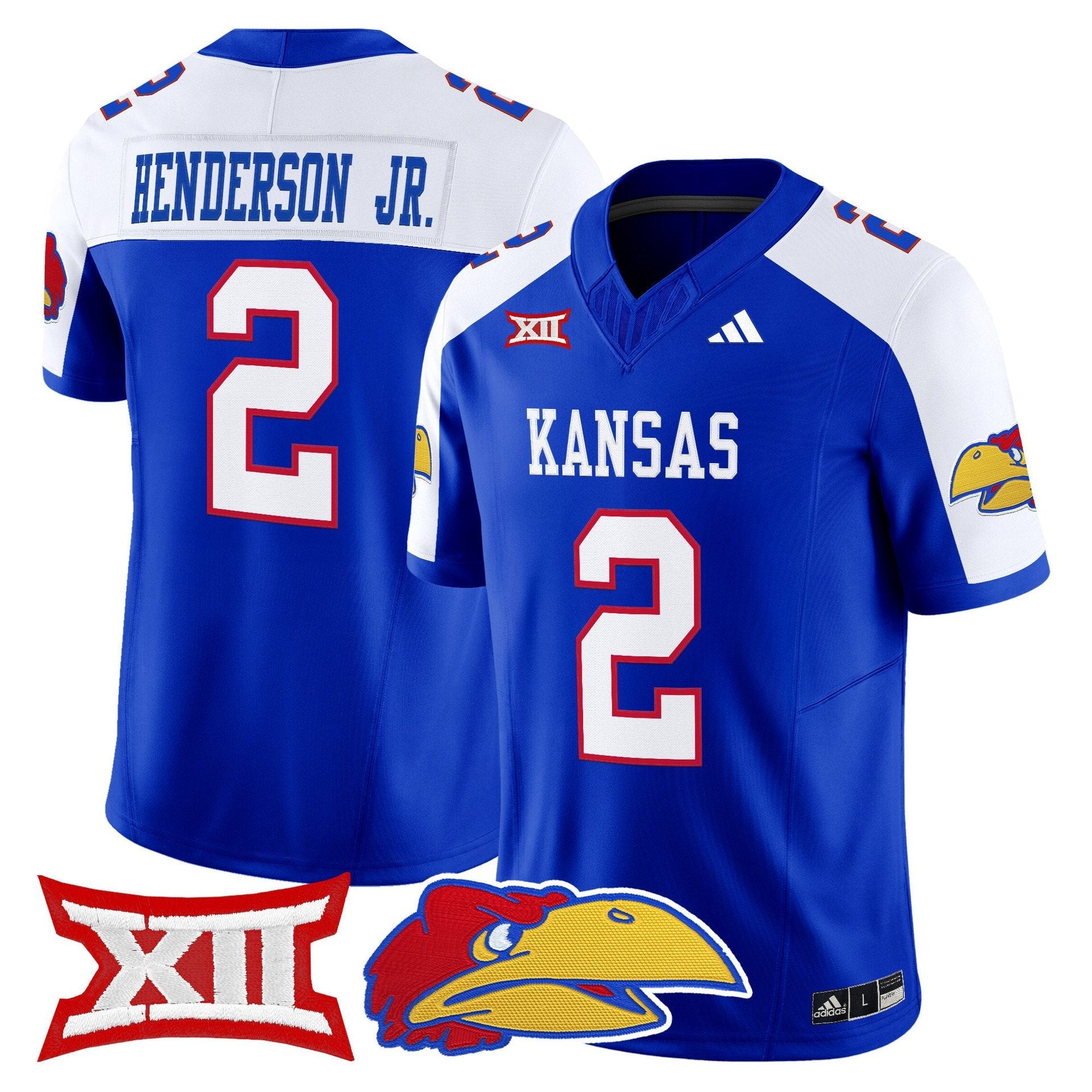 Emmanuel Henderson Jr Jersey #2 Kansas Jayhawks 2025 Limited Stitched