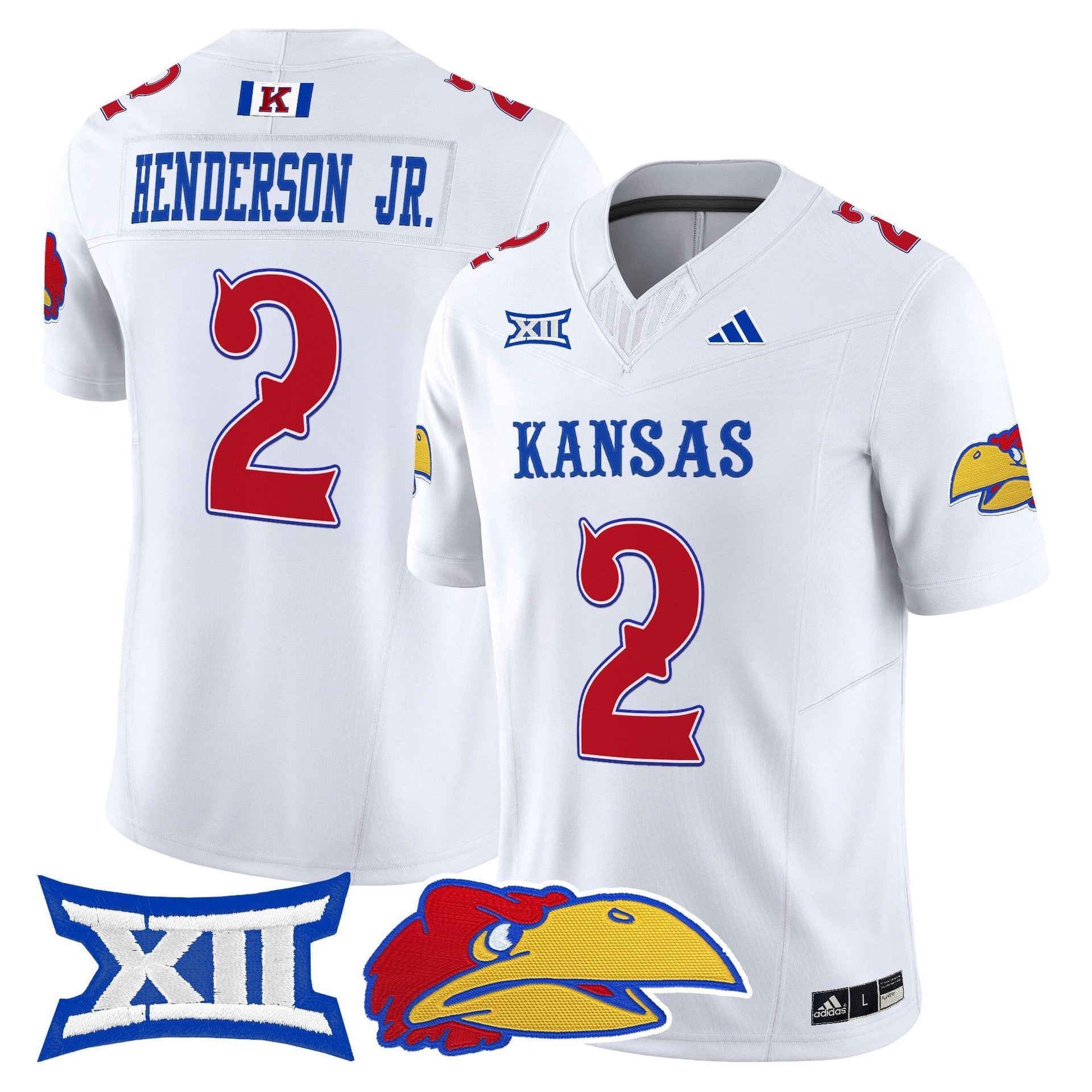 Emmanuel Henderson Jr Jersey #2 Kansas Jayhawks 2025 Limited Stitched