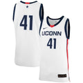 Emmett Hendry Jersey UConn Huskies College Basketball No Name White #41