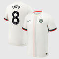 Enzo Fernandez 8 Chelsea 2025-26 Away Jersey – White