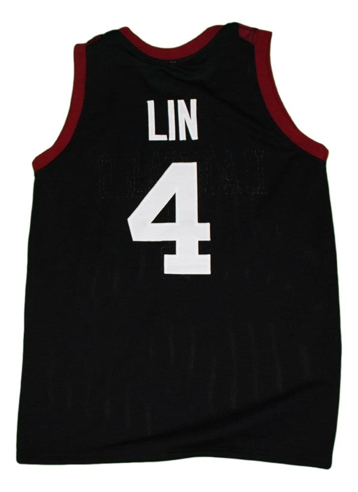 Eremy Lin Jersey #4 Harvard Basketball Black