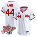 Eric Davis #44 Cincinnati Reds White Jersey - All Stitched