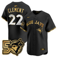 Ernie Clement Jersey #22 Toronto Blue Jays 50 Seasons Patch Stitched