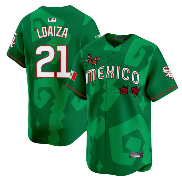 Esteban Loaiza Jersey #21 Mexican Heritage 2025 Sentrock Vapor Limited Stitched