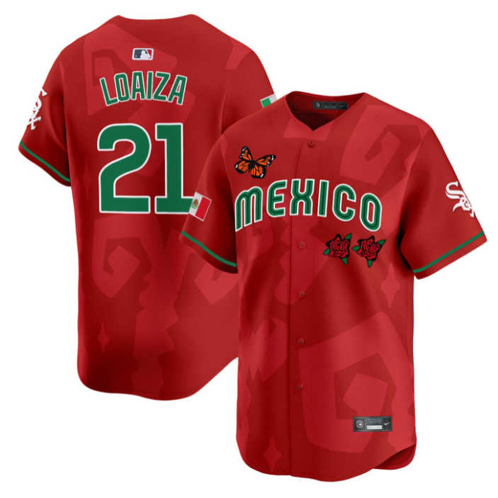 Esteban Loaiza Jersey #21 Mexican Heritage 2025 Sentrock Vapor Limited Stitched