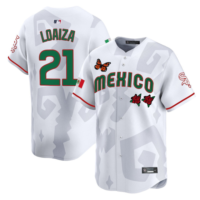 Esteban Loaiza Jersey #21 Mexican Heritage 2025 Sentrock Vapor Limited Stitched