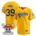 Eury Perez Jersey #39 Miami Marlins One Piece Premier Stitched