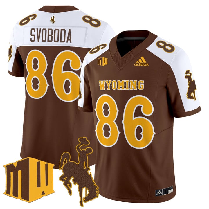 Evan Svoboda Jersey #86 Wyoming Cowboys 2025 Vapor Limited Stitched
