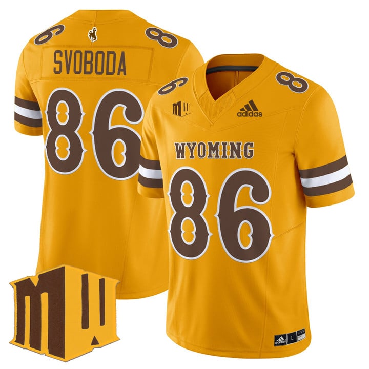 Evan Svoboda Jersey #86 Wyoming Cowboys 2025 Vapor Limited Stitched