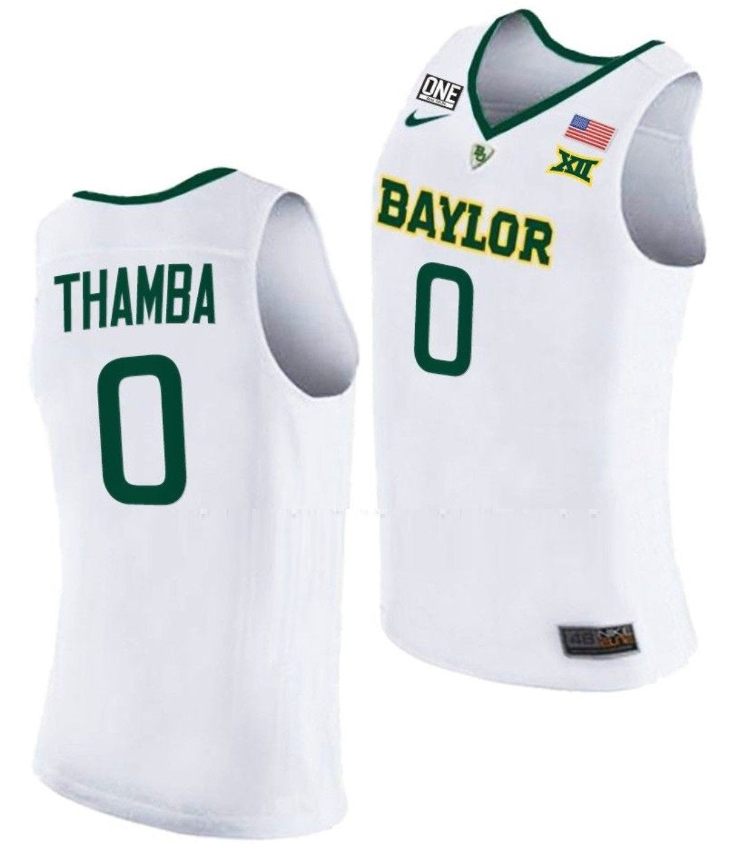 Flo Thamba Jersey Baylor Bears College Basketball #0