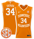 Felix Okpara Jersey #34 Tennessee Vols 2024 Lightweight Basketball Orange