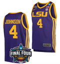 Flau'jae Johnson Jersey LSU Tigers College Basketball 2023 National Championship Bound Purple #4