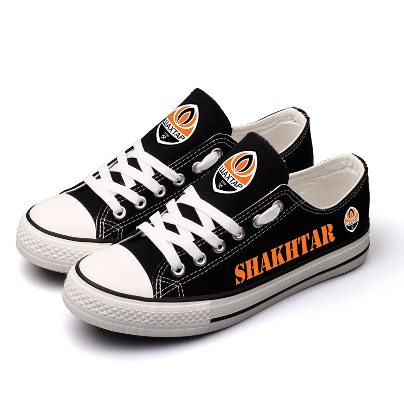 FC Shakhtar Donetsk Low Top Canvas Sport Sneakers Shoes For Men Women Fans