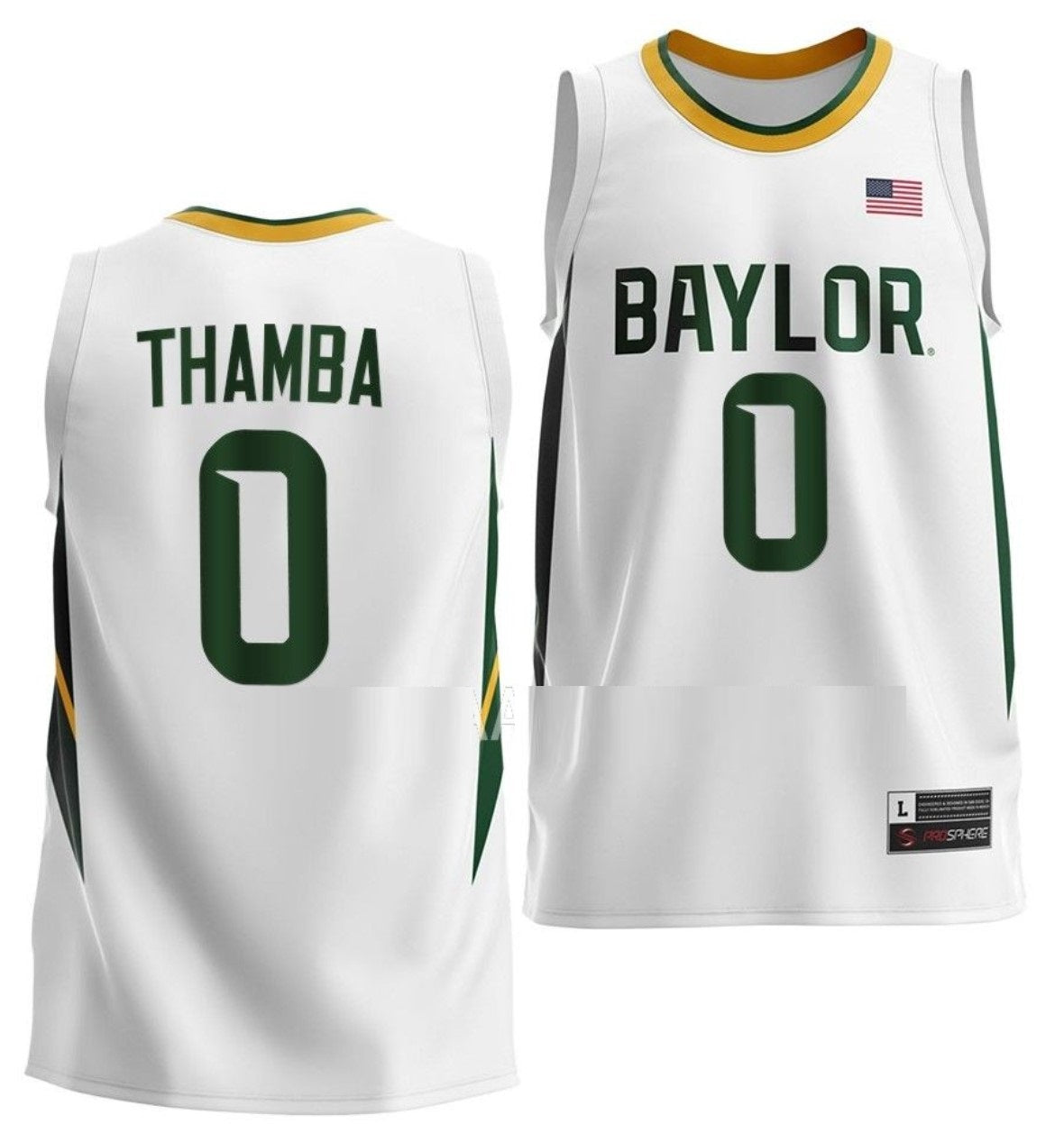 Flo Thamba Jersey Baylor Bears College Basketball #0