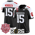 Fernando Mendoza Jersey #15 Hoosiers 2025 National Champions 2026 Patch