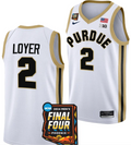 Fletcher Loyer Jersey #2 Purdue Boilermakers 2024 NCAA March Madness Final Four Basketball White