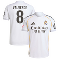 Federico Valverde 8 Real Madrid 2025-26 Home Jersey – White
