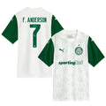 Felipe Anderson #7 Palmeiras 2025-26 Away Match Jersey – White