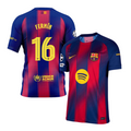 Fermin Lopez 16 Barcelona 2025-26 Home Jersey – Scarlet