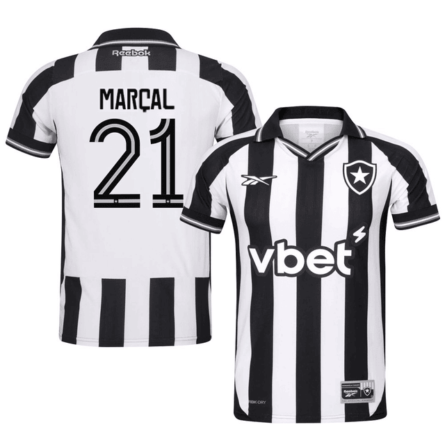 Fernando Marcal #21 Botafogo 2025-26 Home Jersey – Black White