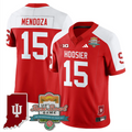Fernando Mendoza Jersey #15 Indiana Hoosiers Rose Bowl 112th Patch Stitched