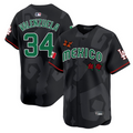 Fernando Valenzuela Jersey #34 2025 Mexican Heritage x Sentrock Vapor Limited Stitched