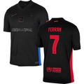 Ferran Torres #7 Barcelona x Travis Scott 2025 Away Jersey – Black